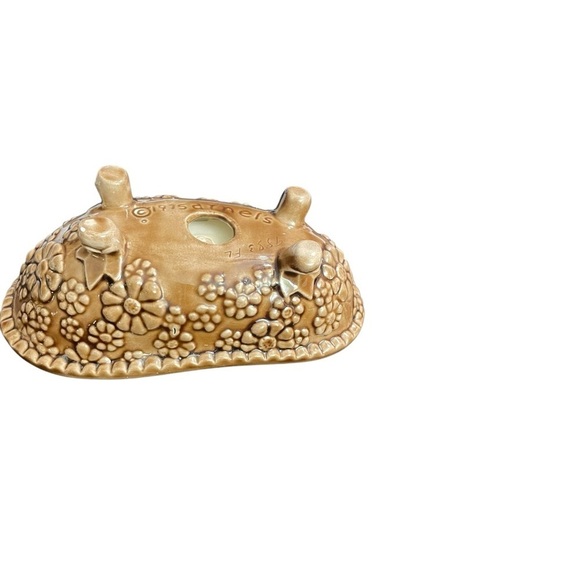 Vintage Arnel 1975 Bathtub Soap Dish Brown, Flowers Design Groovy Retro - Picture 4 of 13